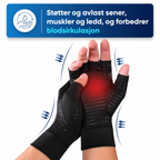 Artrose/Leddgikt Kompresjonshansker med kobber